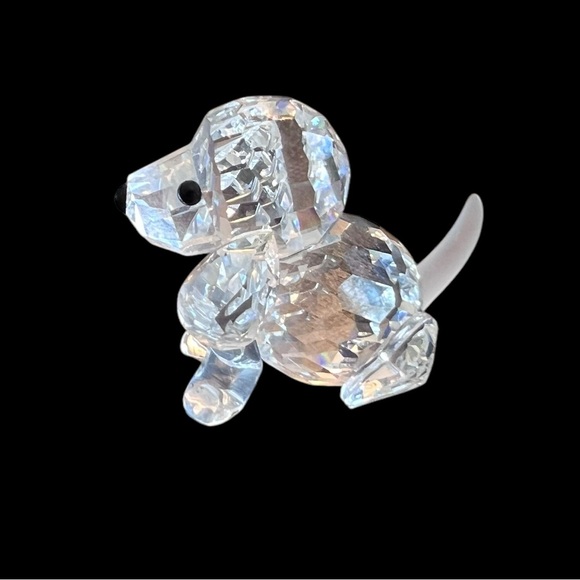 Authentic Swarovski Crystal Dog Figurine vintage w/ certificate - Picture 5 of 12